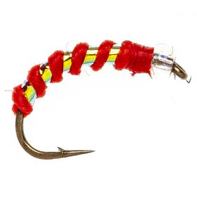 RED & PEARL BEADHEAD MIDGE