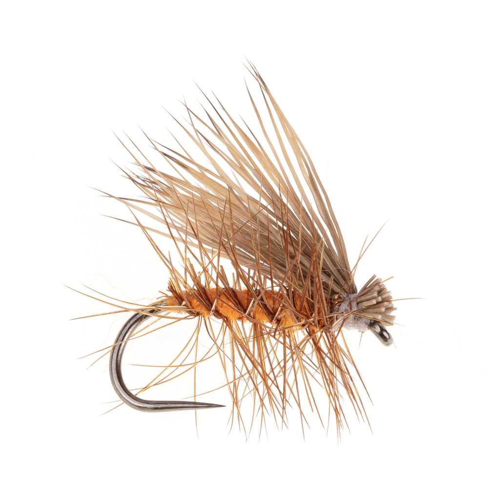 ORANGE ELK HAIR EMERGER BARBLESS