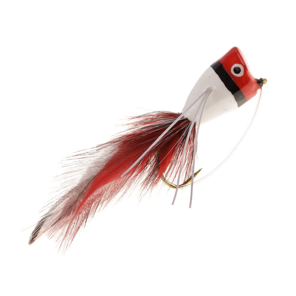 BASS POPPER RED WHITE