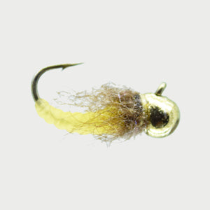 YELLOW CADDIS TUNGSTEN OFF BEAD