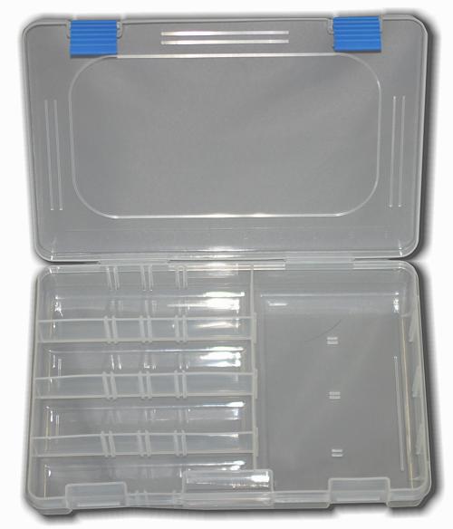 CLEAR PLASTIC PIKE BOX (6 COMP)