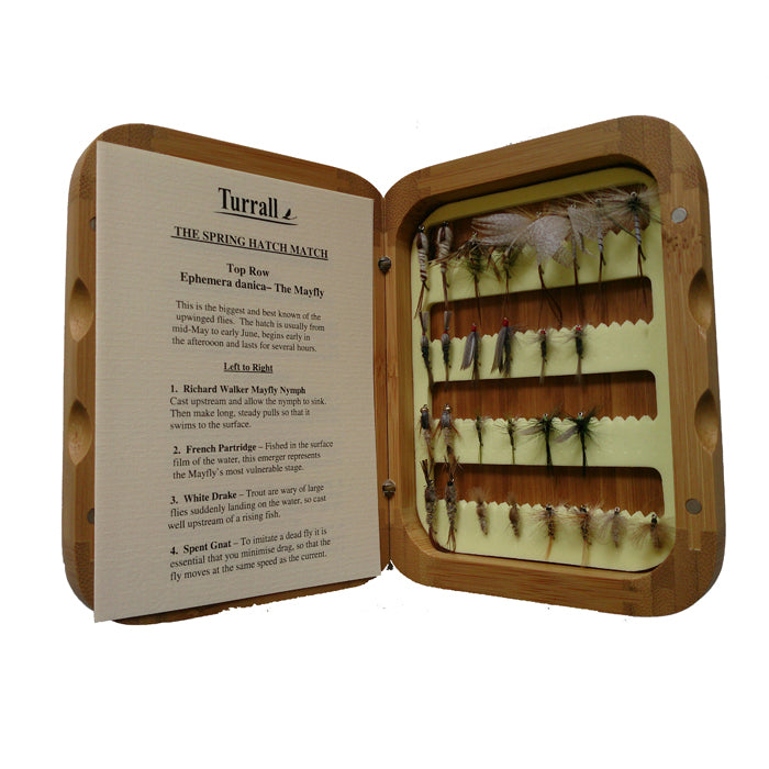 BAMBOO SELECTION SPRING HATCH MATCH 32 FLIES – H Turrall & Co Ltd