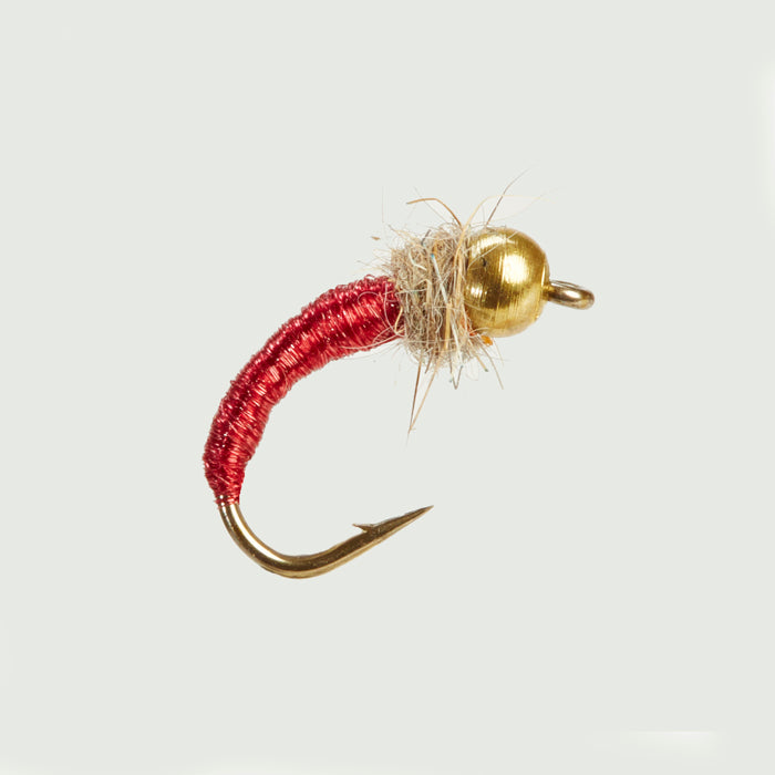CADDIS WORM RED BEADHEAD