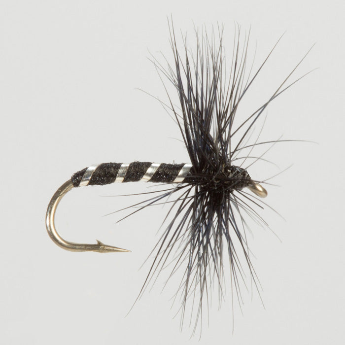 BLACK MIDGE DRY HACKLED